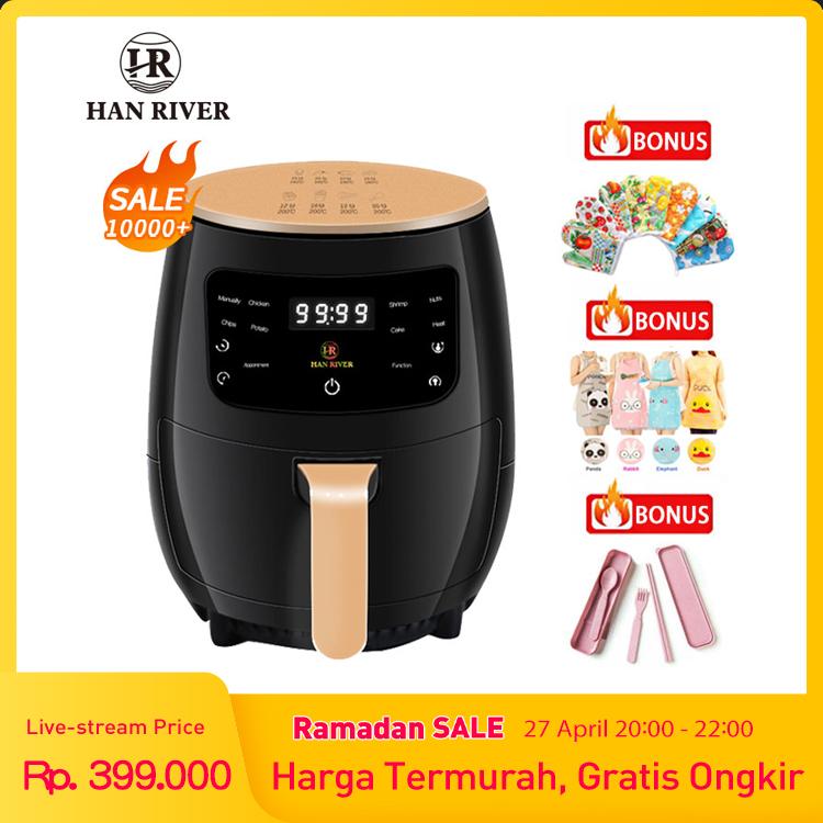 HAN RIVER HRAF02BK Air Fryer 4.5 L/ Mesin Penggoreng tanpa minya 1200…