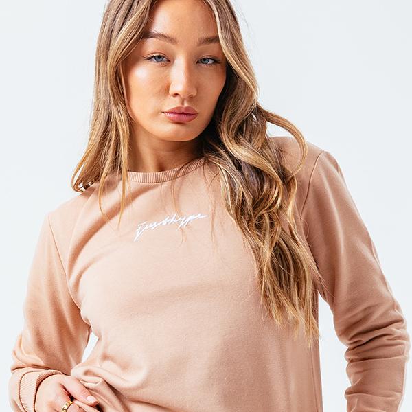 HYPE SAND SCRIBBLE WOMEN'S CREW NECK