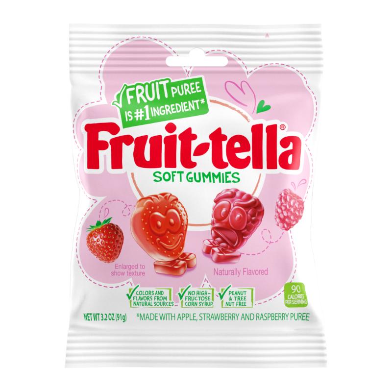 Fruit-Tella Soft Gummies Strawb/Raspb 91g