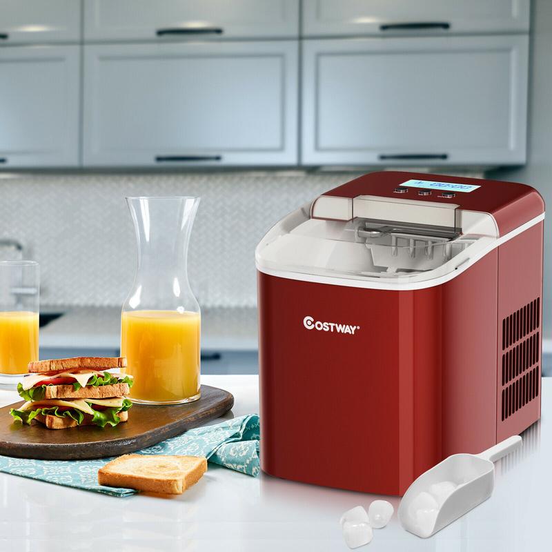 2.1L Ice Maker Machine Automatic Electric Ice Cube Maker Countertop 1…