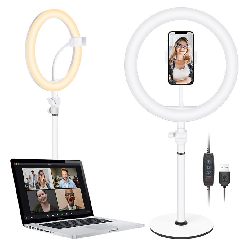 Neewer Table Top 10-inch USB LED Ring Light, Video Conference Lightin…