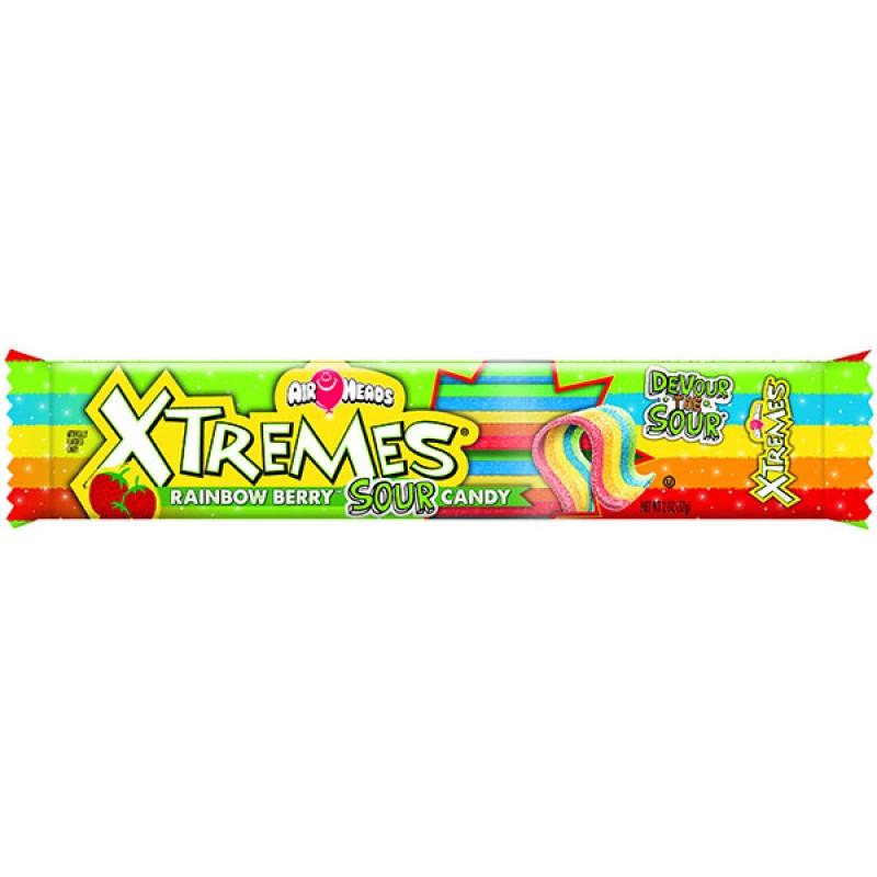 Airheads Xtremes Sour Belts Rainbow Berry (56g)