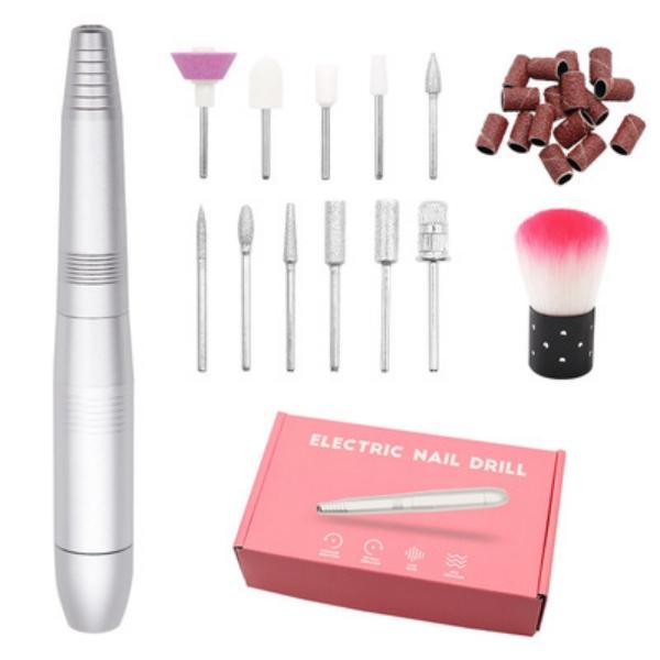 Electric Nail Drill Kit, Professional Compact Nail File Machine for A…